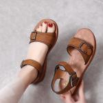 BS105 Tendon Sole Sandals Flat Shoes 2021 Summer New Shoes Student Roman Shoes