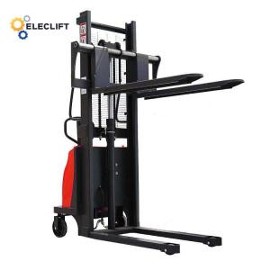 Wholesale Fork Width 550mm Semi Electric Pallet Stacker OEM ODM from china suppliers