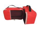 Nylon Fabrics Slipper Shoe Storage Bag Transparent With Hand Hold Strip