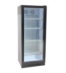 330L single glass door upright beverage showcase super market beverage cooler