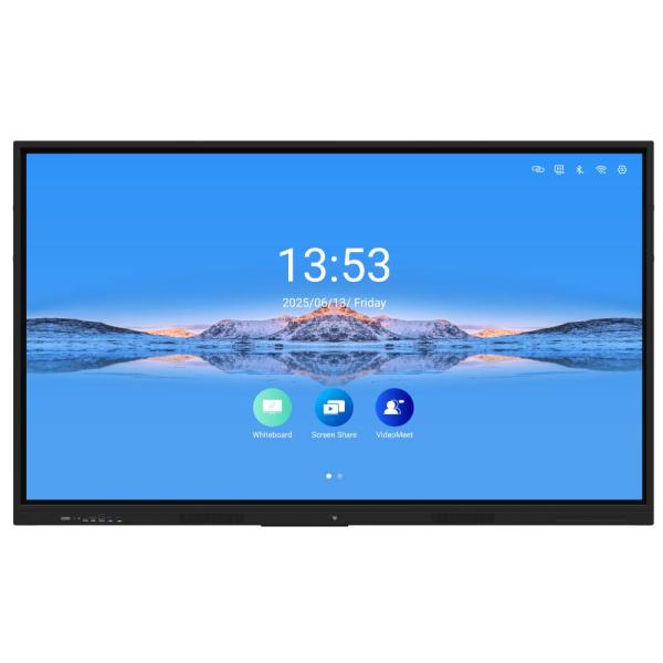 Iboard Interactive Whiteboard Pen Finger Touch Android 14 4+32G 8+128G Ram And Rom Wifi Hotspot BT Office Teaching Software Speaker Built In 65 75 86