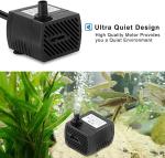 300L/h Mini Submersible Pump For Aquariums Fish Tank Pond Fountain Water Pump
