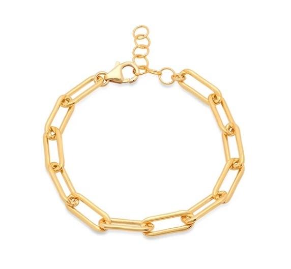 Thicker Brass Bracelet 18K Gold Chain for Men and Women in Various Lengths by