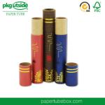 Recyclable Custom Paper Tubes Packaging ColorfulStamping Logo For Cosmetics