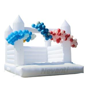 Wholesale Unisex Wedding Bouncer Jumping Bouncy Castle with Customized Size White Bounce House from china suppliers