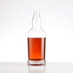 Whiskey Glass Bottle 700ml 1000ml Square Glass Bottles with Aluminum Plastic PP