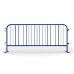 Blue Portable Crowd Control Barriers Fence With Flat Feet