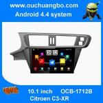 Ouchuangbo 10. inch android 4.4 DVD radio system for Citroen C3-XR Fit car radio