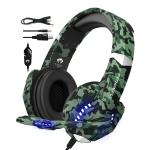 7.1 Gamer Wired PC Gaming Headphones With Mic Light Up For Xbox One Volume