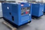Trolley wheels 400Amps Arc Mig DC welding machine 20kva AC genset diesel