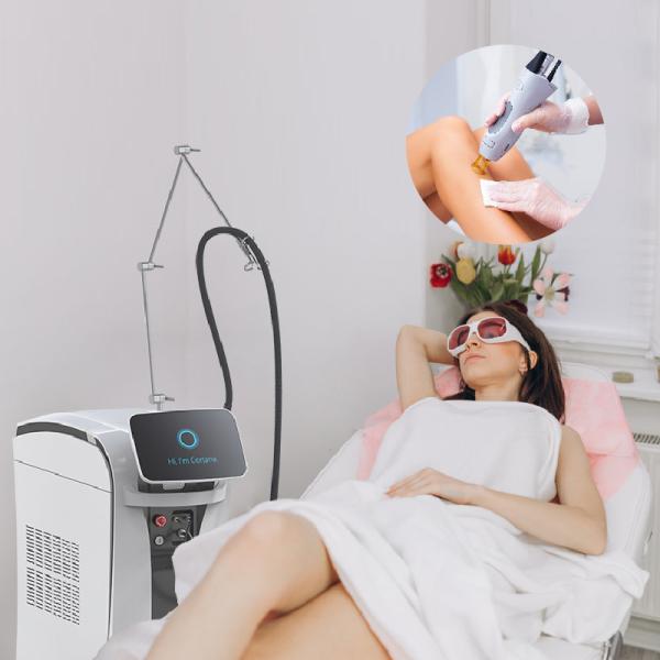 755nm Alexandrite Laser 1064nm Long Pulse Nd Yag Laser Hair Removal Stationary