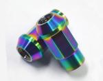 Polished Rainbow M12 X 1.5 Locking Wheel Nuts Precision Nonstandard Parts