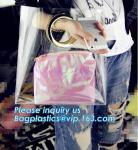 Neon Mini Tinted Pvc Tote Bag, Neon Shopping Bag, fashion neon yellow PVC beach