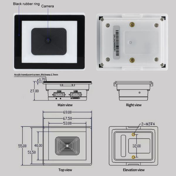 Embedded 2D Barcode Scanner with NFC Seamless Integration for Android PDA Devices