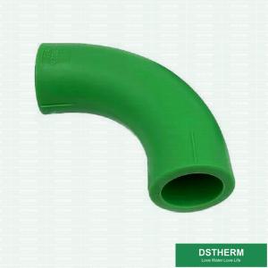 China PN25 PPR Plastic Pipe Fittings Arc Shaped Elbow For Industrial Construction on sale
