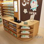 TGL Cash Counter Table Wood Material For Shop Powder coating Surface
