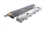 Twin Screw Shaft Plastic Extruder Screw Design Extruder Screw Parts DH2F