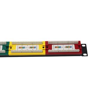Wholesale 6 Port 12 Port 24 Port 48 Port Network Patch Panel Cat5 Cat6 Utp RJ45 from china suppliers