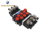P40 Series Monoblock Control Valves 3 Spool 40 Liters Solenoid Control 12V DC