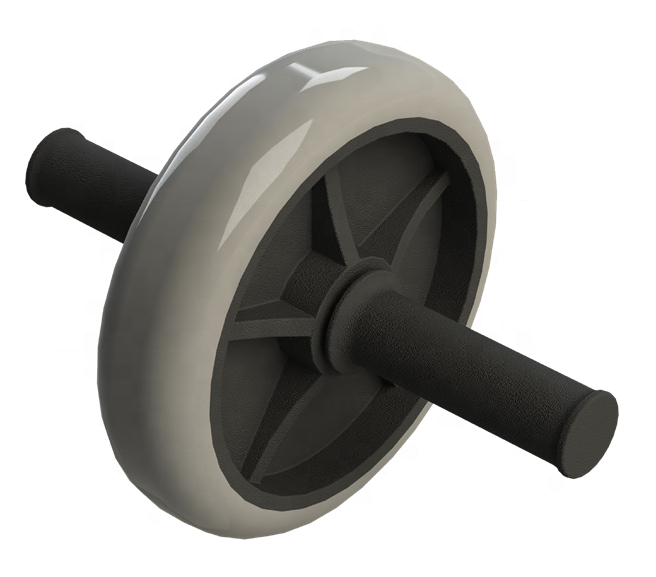 Bodybuilding Muscle Exercise PP ABS Abdominal Roller 6 In 1 Ab Wheel Roller Kit