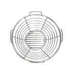 Welded 50cm Weber Fire Pit Flat Top Foldable BBQ Grill Grate