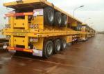 4 Tri Axle Container Chassis Semi Trailer for Container 60 Ton