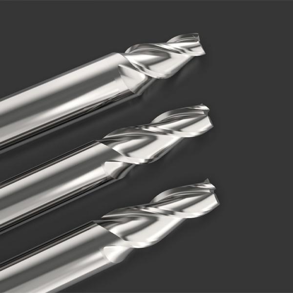 Carbide Taper 2 Flutes D6 Tungsten Carbide End Mills Without Coating For Aluminum