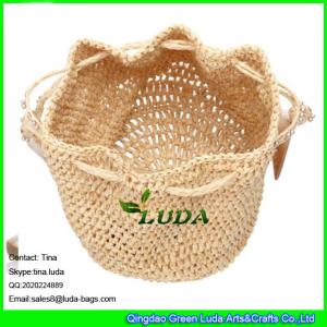 Wholesale LUDA summer fashion 2012 straw bags drawstring straw raffia backup bag from china suppliers