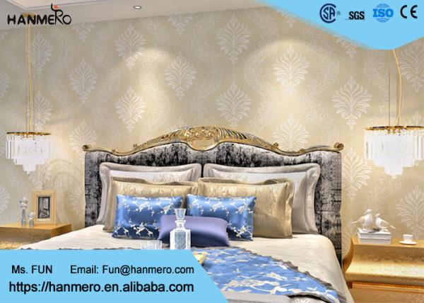 Nonwoven Retro Vintage Wallpaper with Pearly Lustre Surface Technics , 0.53*10m