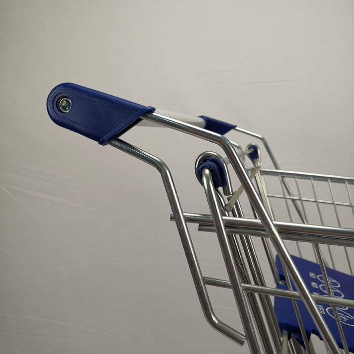 125L Zinc Powder Coating Metal Shopping Trolley Supermarket Shopping Cart