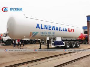 China FUWA Axle 25T 54000L LPG Tanker Trailer With Sun Shelter on sale