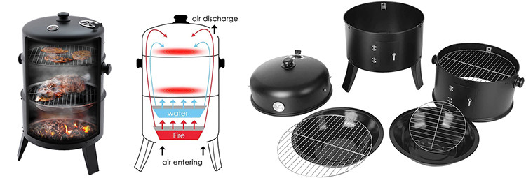 Camping Brazier Bonfire Fire Bowl Basket BBQ Grill Portable Outdoor Firepit Steel Fire Pit