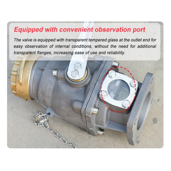 OEM Supported Italy Style Aluminum Alloy API Discharge Valve for Tanker Truck -20℃ - 70℃ Customizable