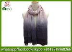 Chinese factory frayed ombre lightweight scarf 100% Viscose 70*180cm spring