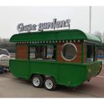 Galvanized Mobile Food Truck Trailer with 110V/220V/380V Voltage and Wheat