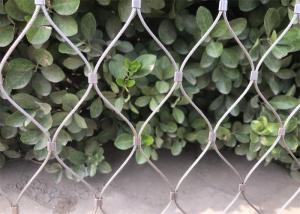 Wholesale 3.0mm Safe Stainless Steel Woven Wire Mesh / Net Stainless Steel Ferrule Rope Mesh 80x80mm from china suppliers