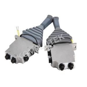 China Rubber Steel Excavator Joystick Handle Universal Hydraulic Pilot Control Joystick on sale