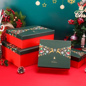 Buy cheap Cardboard Hardcover Christmas Packaging Boxes Any PMS Color from wholesalers