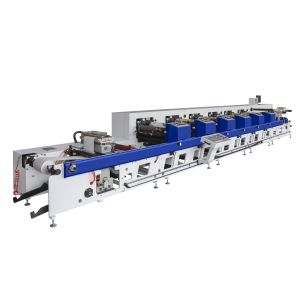 China Roll To Roll Flexo Printing Machine Servo Motor Controlled on sale