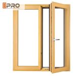 Tempered Glass Aluminum Casement Windows With Mosquito Net / Modern Architectura