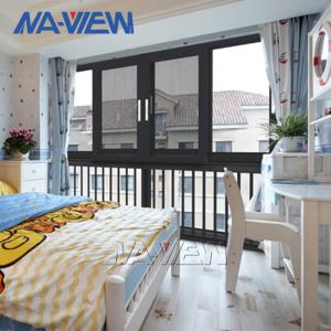 Wholesale Guangdong NAVIEW American Style Vertical Sliding Aluminum Black Thermal Break Single And Double Hung Windows from china suppliers