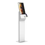 Floor Stand Self Ordering Kiosk Android 21.5 Inch Fast Food Touch Screen Printer