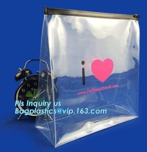 Wholesale zipper slider bag cosmetic packaging slider bag, make up bag promotional cosmetic bag slider bag, toiletry pouch eva cos from china suppliers