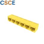 Round Pin RJ45 Multi Port 8 Pin 8 Contact 1 X 6 Ports 5224 Series Current Rating