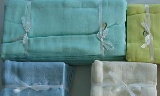 100% Organic Cotton Swaddle Blanket,Gauze Diapers，Baby Muslin