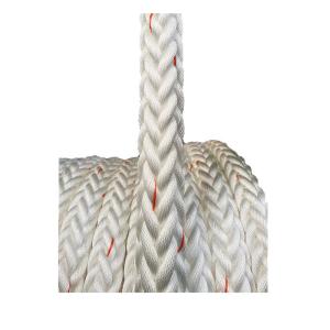 Wholesale Durable Sea Towing 8 Strand White 48mm Polpropylene Monofilament Crossing Laid with rope noose 2 sides from china suppliers