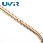 Quartz Glass Heating Lamp Tube Single Tube Gold Coating Circular Infrared Lamp
