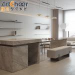 Custom Size Solid Wood Luxury Design Home Kitchen Cabinet with Full Bullnose
