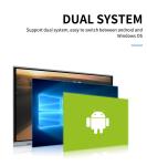 Aluminum Alloy Frame Low Radiation Business Touch Screen Monitor 3840*2160 4K