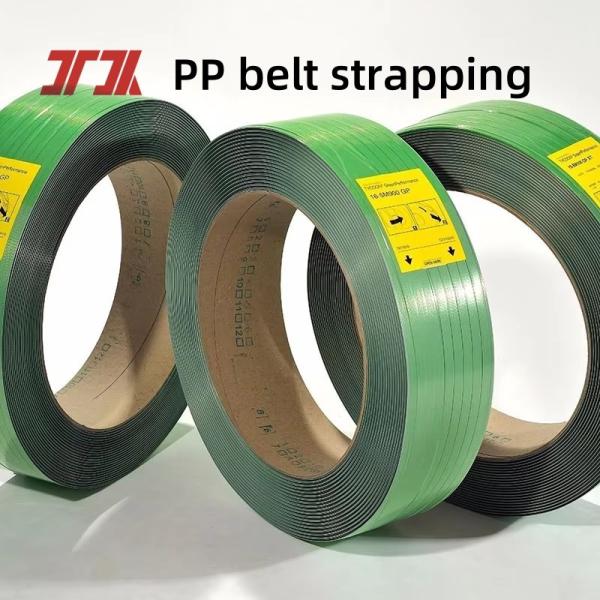 Strength>500KG Wide Printable Poly Strapping Transparent Green PET Strap
